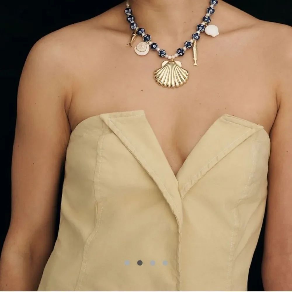 Maeve Strapless Linen Mini Dress - Picture 3 of 4